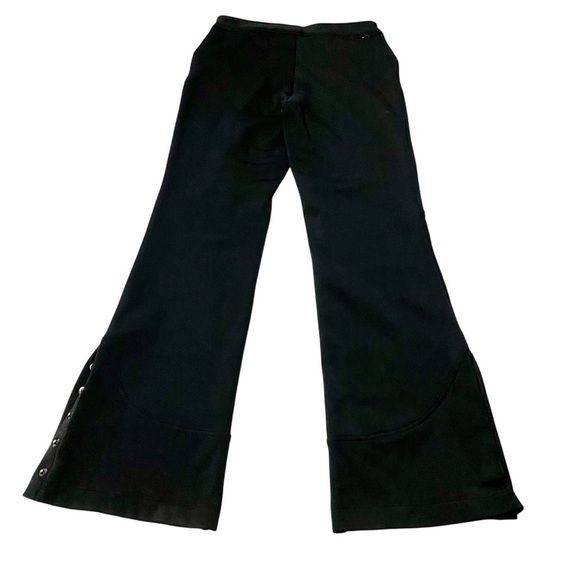 Athleta Black Snow Cruiser Flare Pants Size 2 Soft Shell Fleece Lined Snowboard - Picture 7 of 15